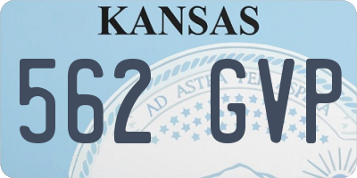 KS license plate 562GVP