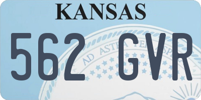 KS license plate 562GVR