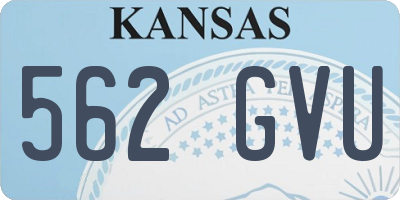 KS license plate 562GVU