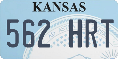 KS license plate 562HRT