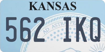 KS license plate 562IKQ