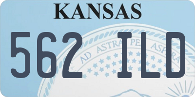 KS license plate 562ILD