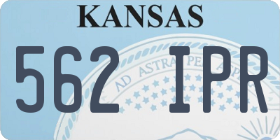 KS license plate 562IPR