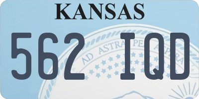 KS license plate 562IQD