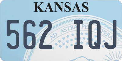 KS license plate 562IQJ