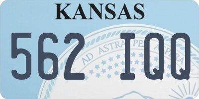 KS license plate 562IQQ