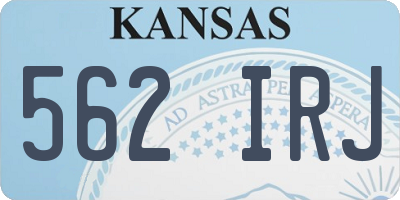 KS license plate 562IRJ