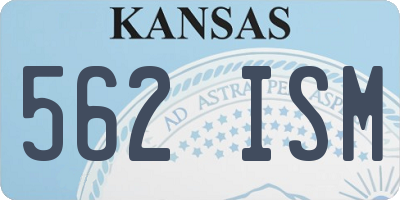KS license plate 562ISM