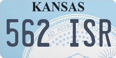 KS license plate 562ISR
