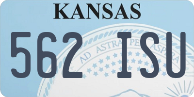 KS license plate 562ISU