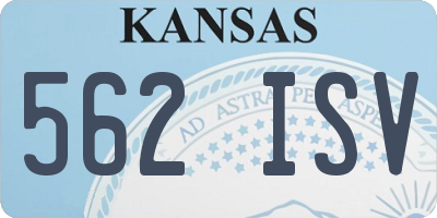KS license plate 562ISV