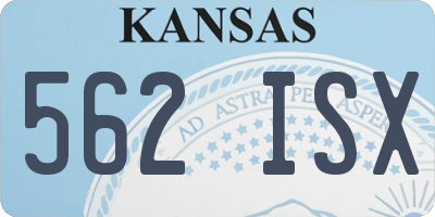 KS license plate 562ISX