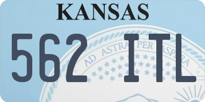 KS license plate 562ITL