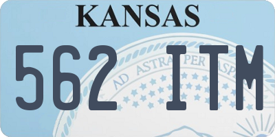 KS license plate 562ITM