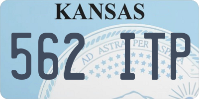 KS license plate 562ITP