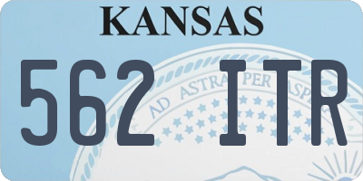KS license plate 562ITR