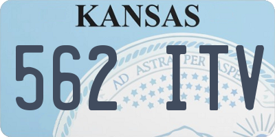 KS license plate 562ITV