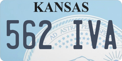 KS license plate 562IVA