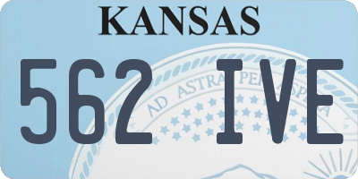 KS license plate 562IVE