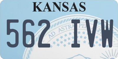 KS license plate 562IVW