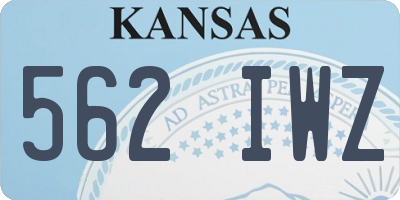KS license plate 562IWZ