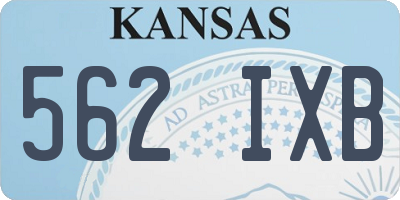KS license plate 562IXB