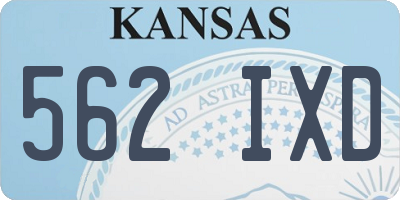KS license plate 562IXD