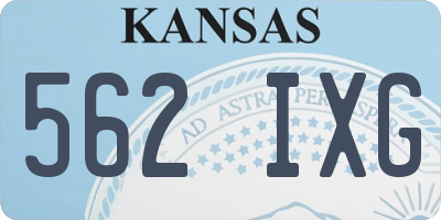 KS license plate 562IXG