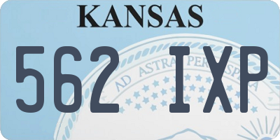 KS license plate 562IXP