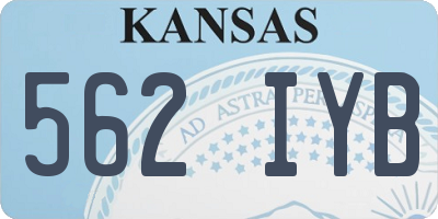 KS license plate 562IYB