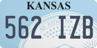 KS license plate 562IZB