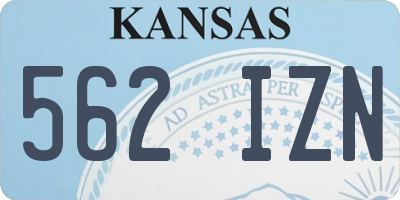 KS license plate 562IZN