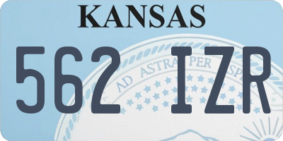 KS license plate 562IZR