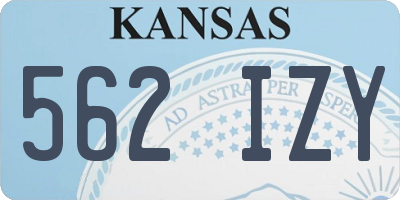 KS license plate 562IZY