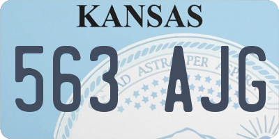 KS license plate 563AJG