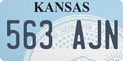 KS license plate 563AJN