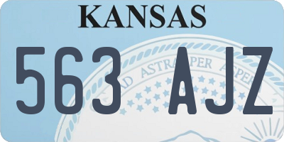 KS license plate 563AJZ