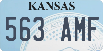 KS license plate 563AMF