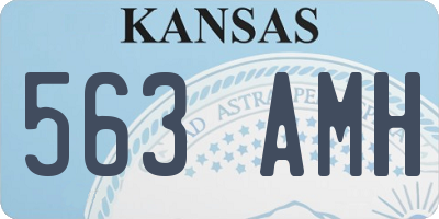 KS license plate 563AMH