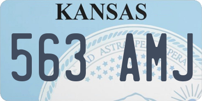 KS license plate 563AMJ