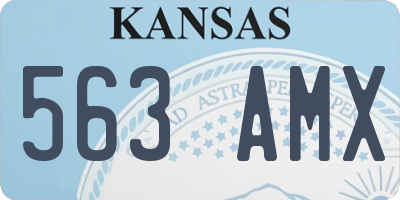 KS license plate 563AMX