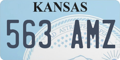 KS license plate 563AMZ