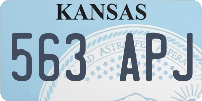 KS license plate 563APJ