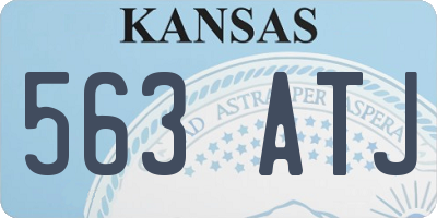 KS license plate 563ATJ