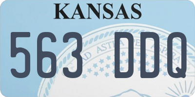 KS license plate 563DDQ