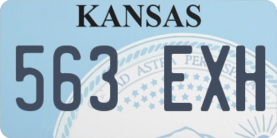 KS license plate 563EXH