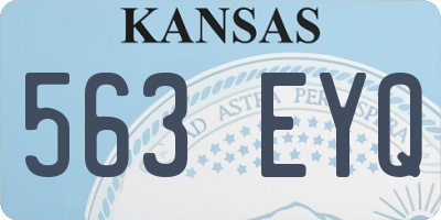 KS license plate 563EYQ