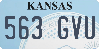 KS license plate 563GVU