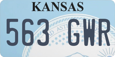 KS license plate 563GWR
