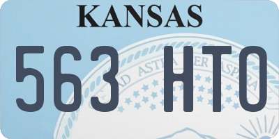 KS license plate 563HTO